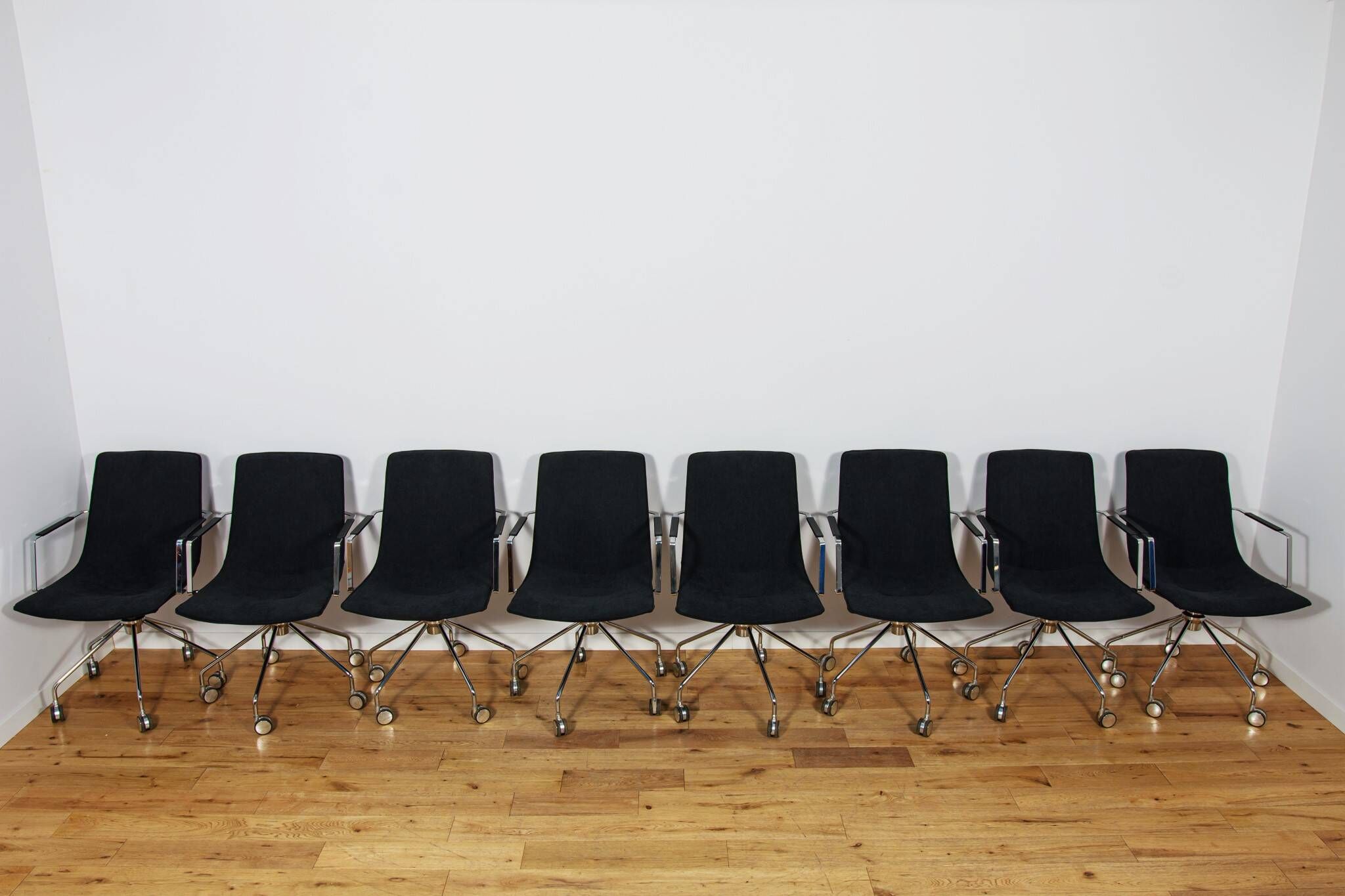 Mid-Century Conference Chairs "Comet" by Gunilla Allard for Lammhults, Sweden, 1990s, Set of 6