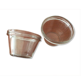 Set of 2 old CONFILUX conical jam pots