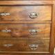 Louis-Philippe walnut commode with marble top