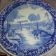 Assiette bleu décorative murale