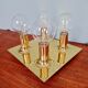 Tubular ceiling light in brass, Cosack Leuchten, 1970