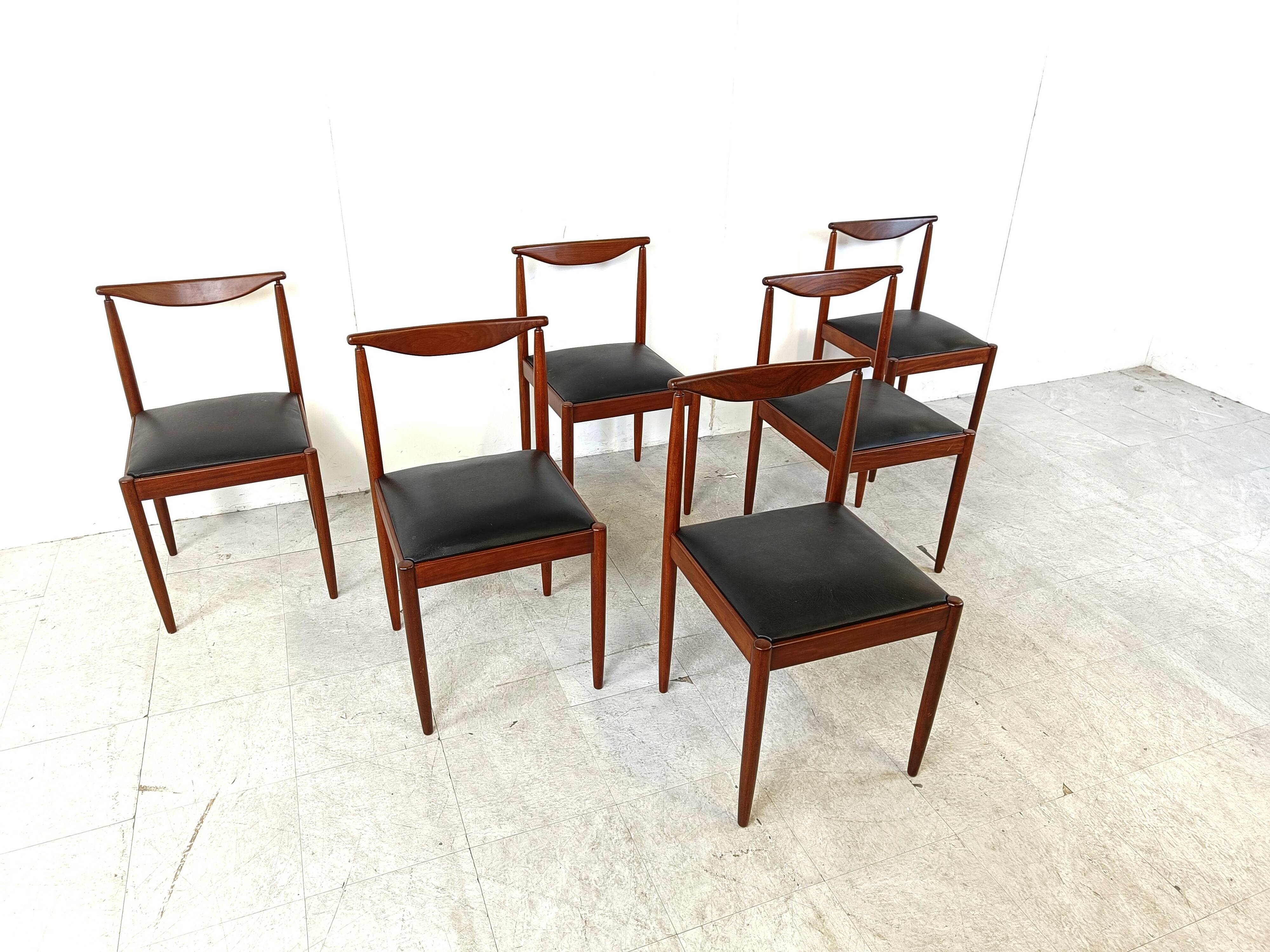 Mid century scandinavian dining chairs, 1960s