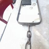 Brutalist wrought iron mirror from the 50s