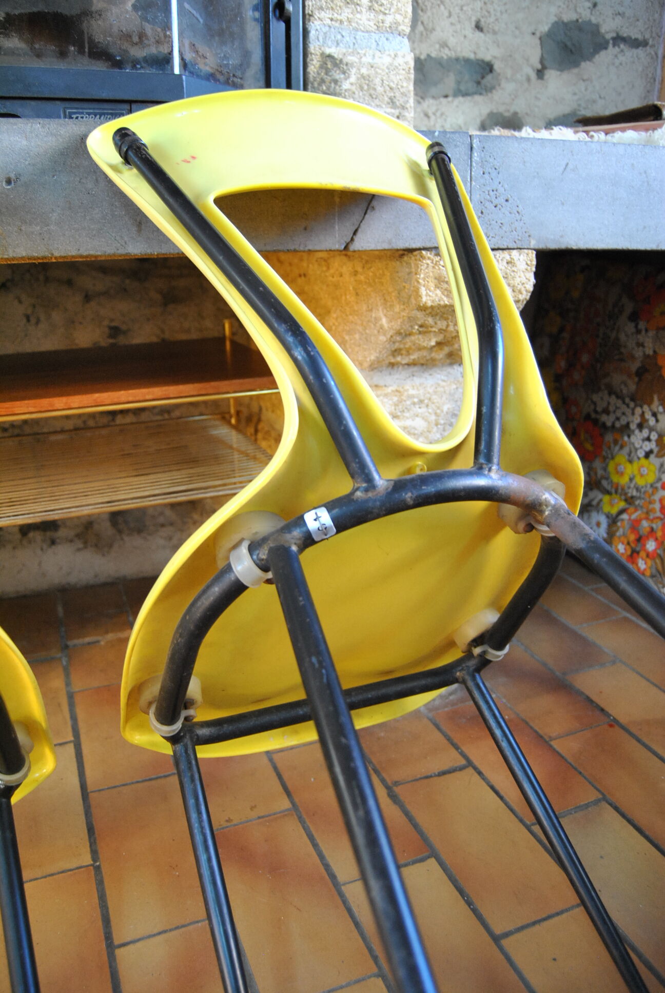 Pair of Gilac vintage 70s design chairs