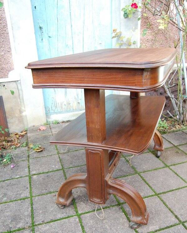 Art Nouveau mahogany serving trolley from the 1900s