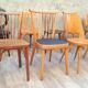 Set of 12 wooden Bistro chairs