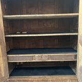 Napoleon III style wardrobe in solid walnut, 19th century