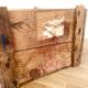 Locker Box Vintage wooden box - Pineapple Martinique - Fort de France