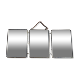 Vintage triptych barber mirror