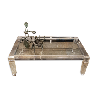 Plexiglass coffee table by Fabianart Italia 80s