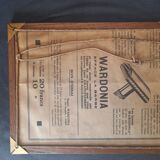 Cadre photo ancien avec reproduction place Bismarck - coins laiton