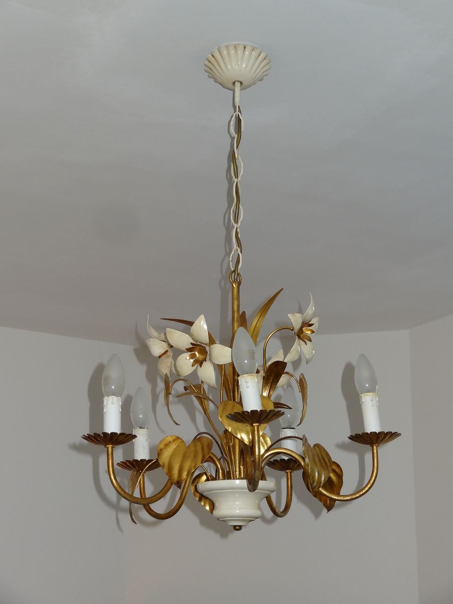 Lustre metal dore and 70's