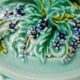 Lot of old majolica plates, flower décor, from Villeroy & Boch