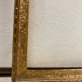 Pair of gold brass frames