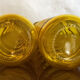 2 yellow vintage carafes