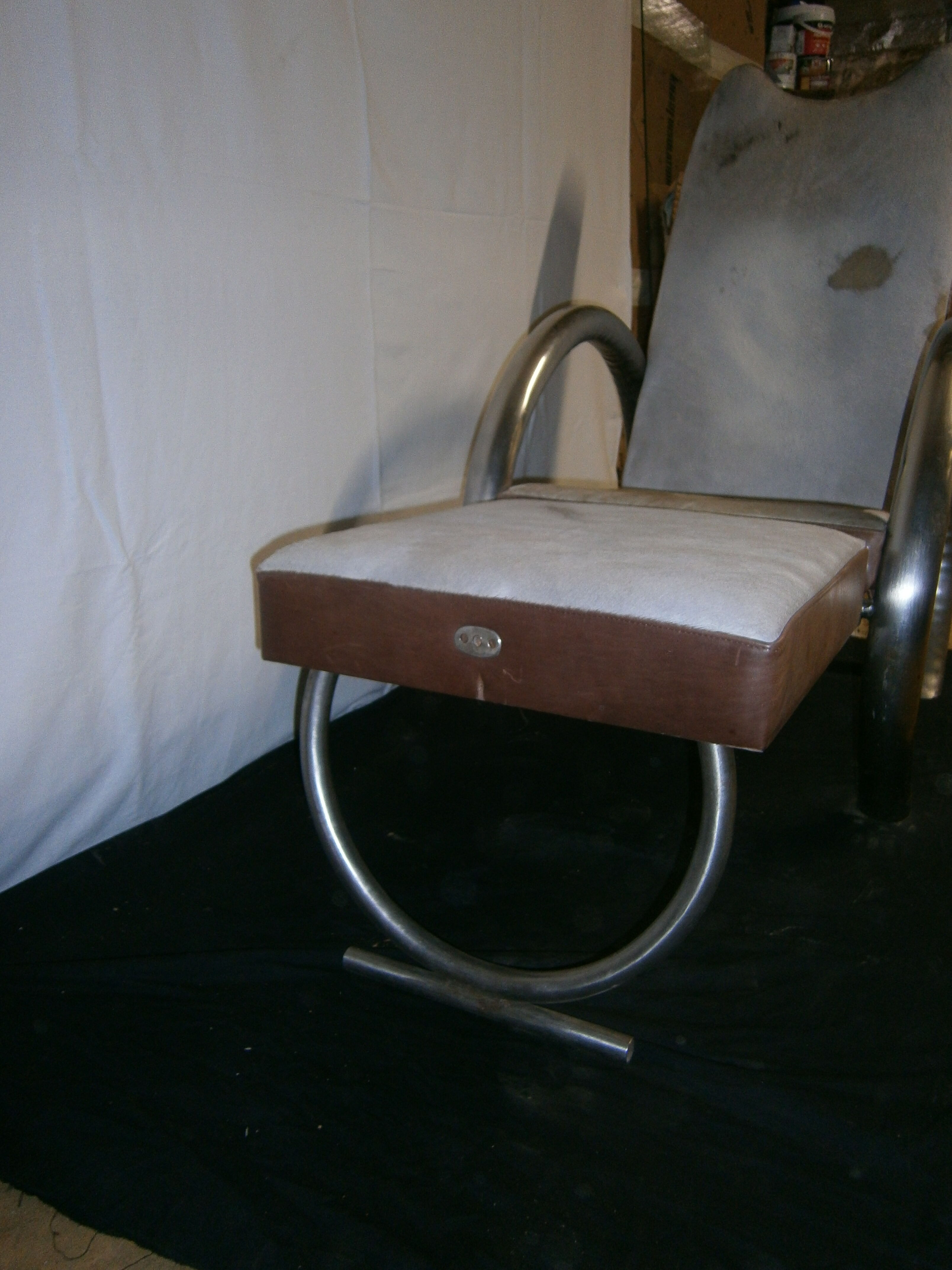 Steel armchair