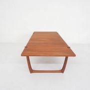 Large teak coffee table by Peter Hvidt and Orla Molgaard Nielsen model FD 575 for France and Son