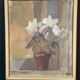 Huile sur toile originale suédoise – « Fleurs dans un pot » par Billi Danielsson
