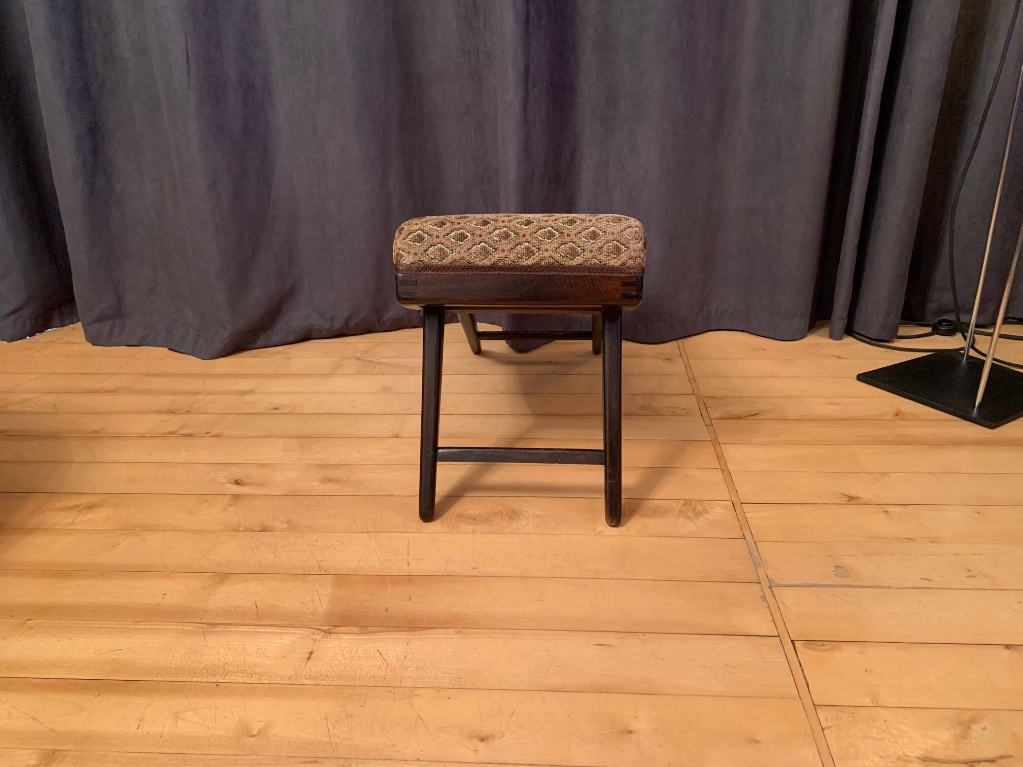 Footstool 3-1021, Gustav Bergmann, Germany, 1950s