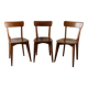 Set of 3 Luterma chairs from the 1950s, monobloc base.