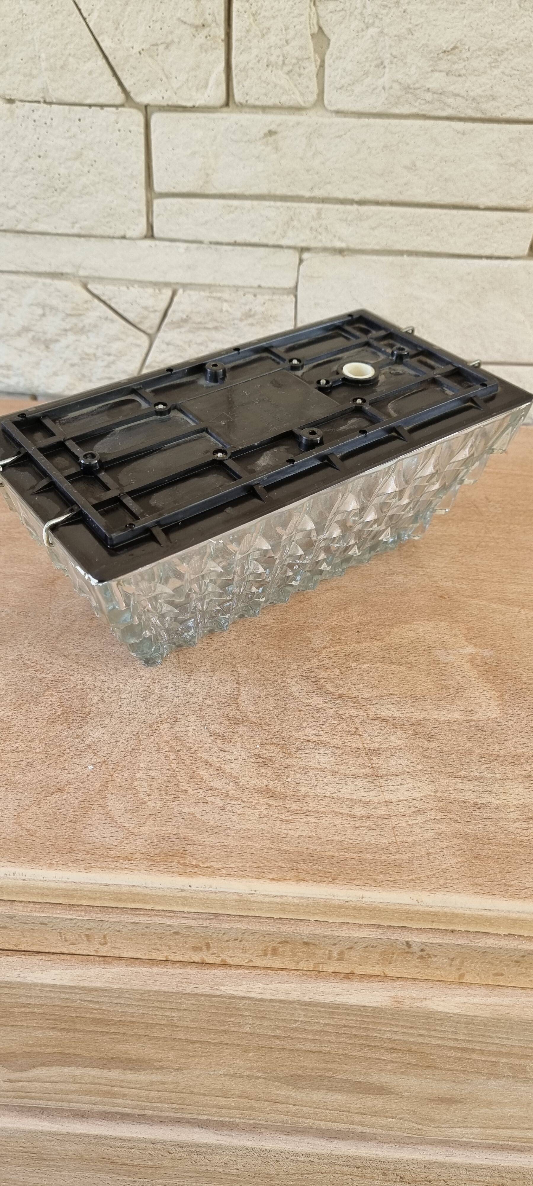 Old glass ceiling light from the 60s.