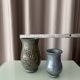 Pair of Belgian Studio Pottery Vases – Handmade