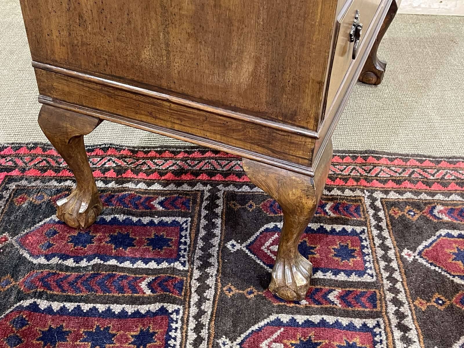 1930s English walnut secretary