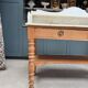 Antique pine and marble toilet furniture (renovated)