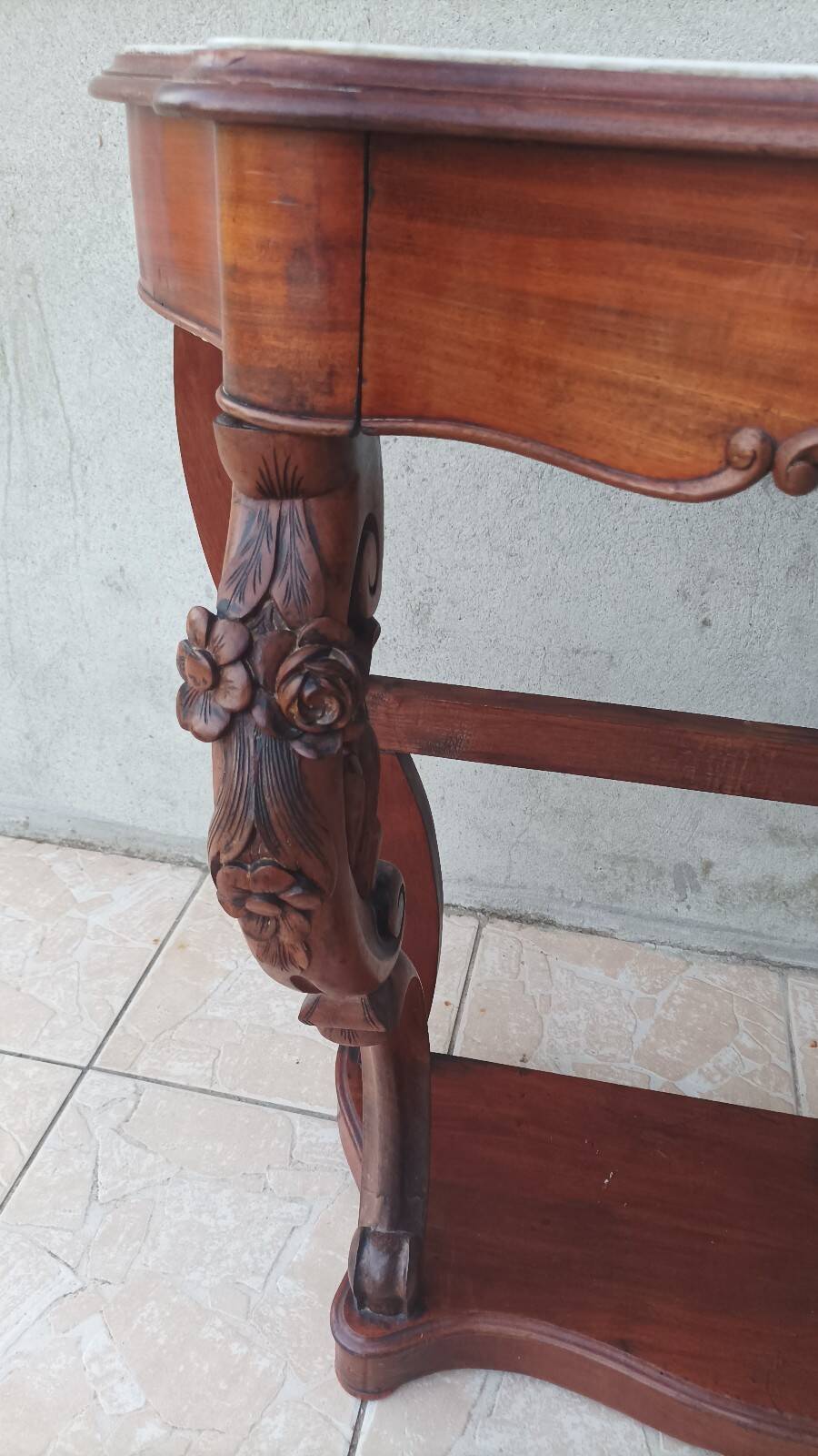 Napoleon III mahogany console