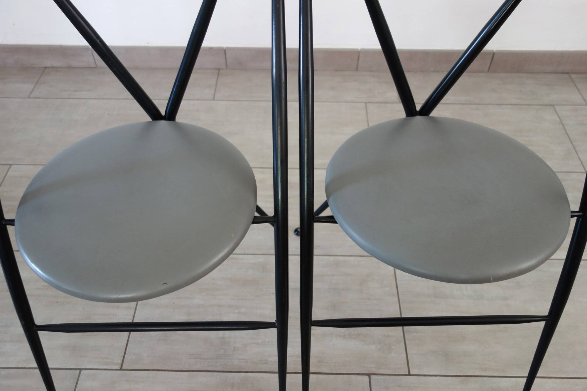Cinderella folding chair pair by Yamakato, 1980s.