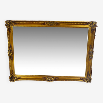 Miroir doré antique, années 1970