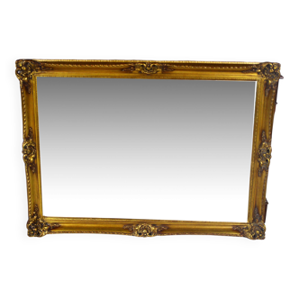 Miroir doré antique, années 1970