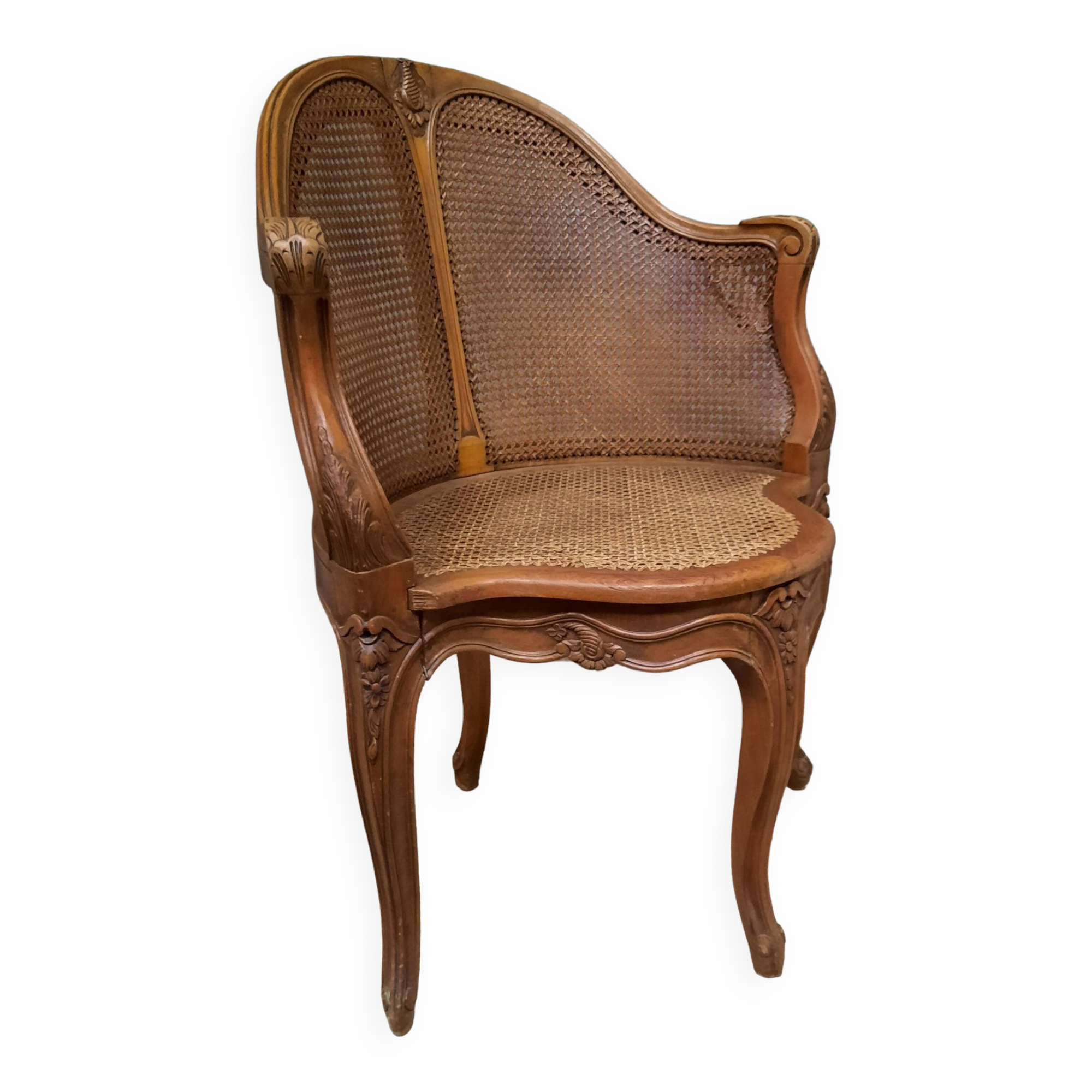 Cane office chair