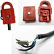 Suspension Peill & Putzler glass molded effect ice