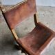 Pair of gothic style leather chairs
