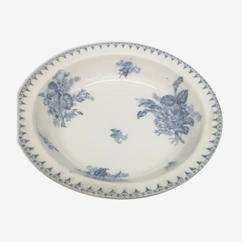 Earthenware dish Sarreguemines model Flora