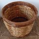 Vintage rattan and bamboo basket - Traditional weaving from China