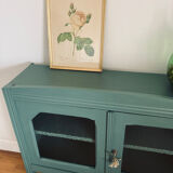 Top of glass buffet china cabinet