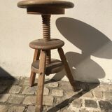 Wooden screw stool