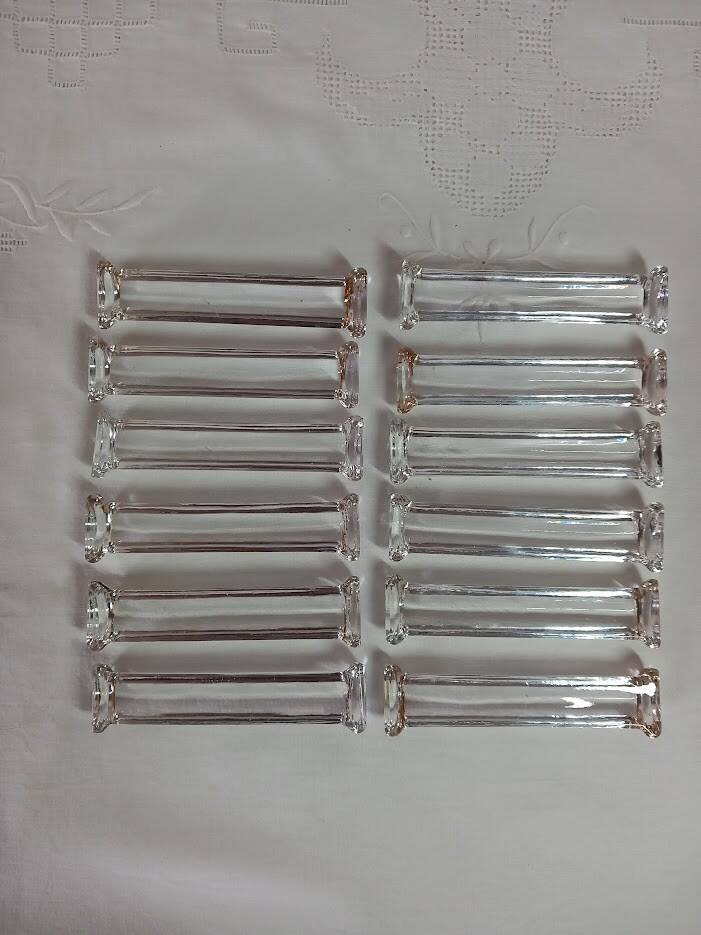 Vintage crystal knife rest