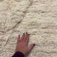 Handmade Moroccan Berber rug, cream and beige with diamonds 150x263cm