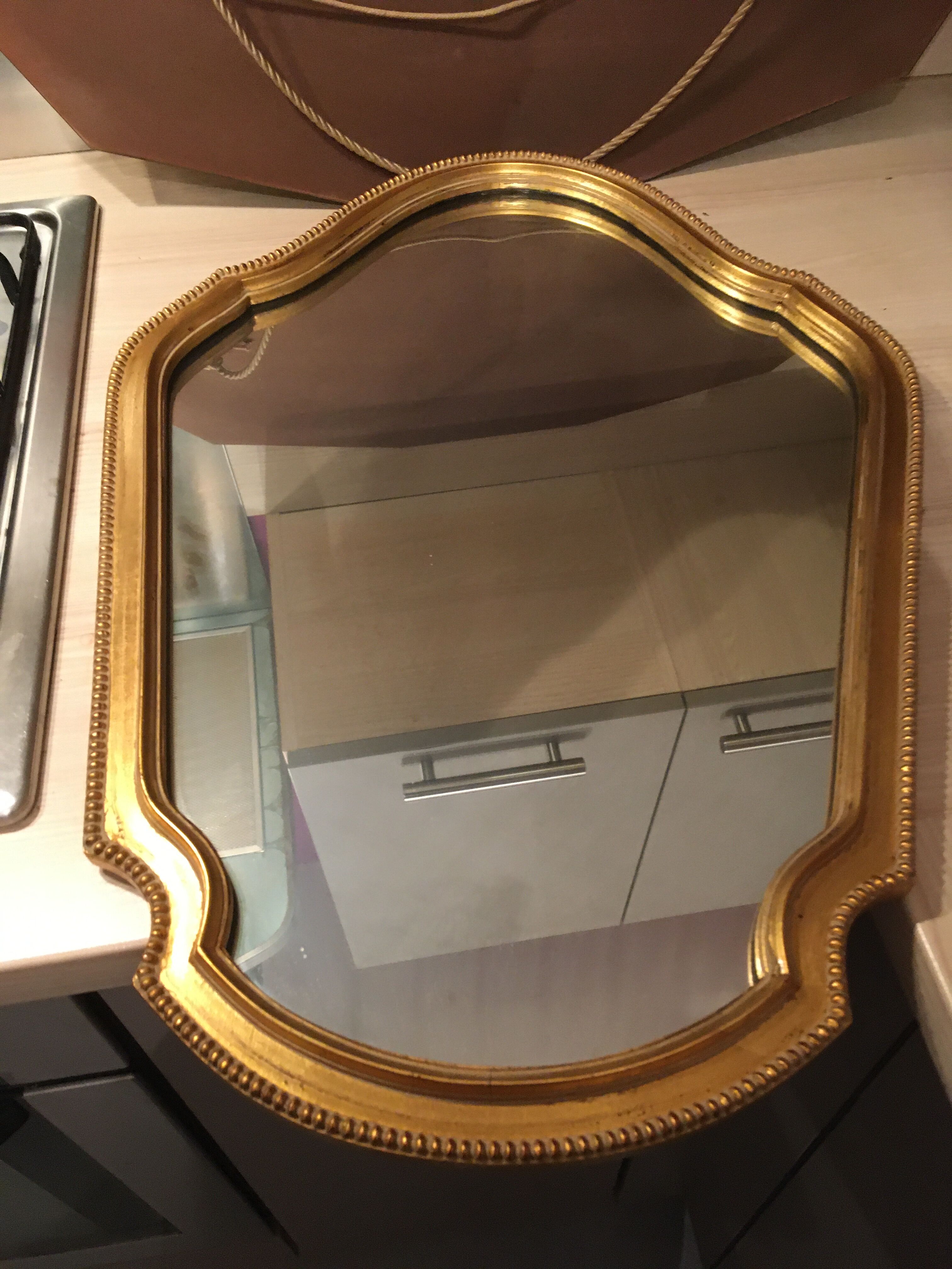 Golden vintage mirror