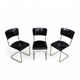 Lot de 3 chaises cantilever S 43 de Mart Stam, années 1930