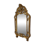 Very pretty Louis XVI style gilded wooden mirror
