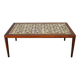 Mid-century Danish Haslev Mobelsnedkeri coffee table with Royal Copenhagen ceramic tiles