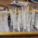 50's engraved glasses