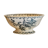 Ironware salad bowl, Gien, thistles model