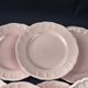 Title: 8 vintage Salins flat plates in powder pink – Ø 25.7 cm