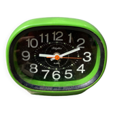 Réveil 70s Space âge rétro mécanique / horloge ancienne vert