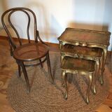 Florentine pull-out tables, 50s/60s